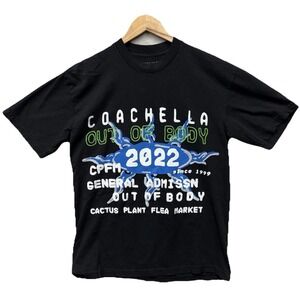 Coachella Cactus Plant Flea Market Weekend 2 T-shirt 2022 Size M Puff Print